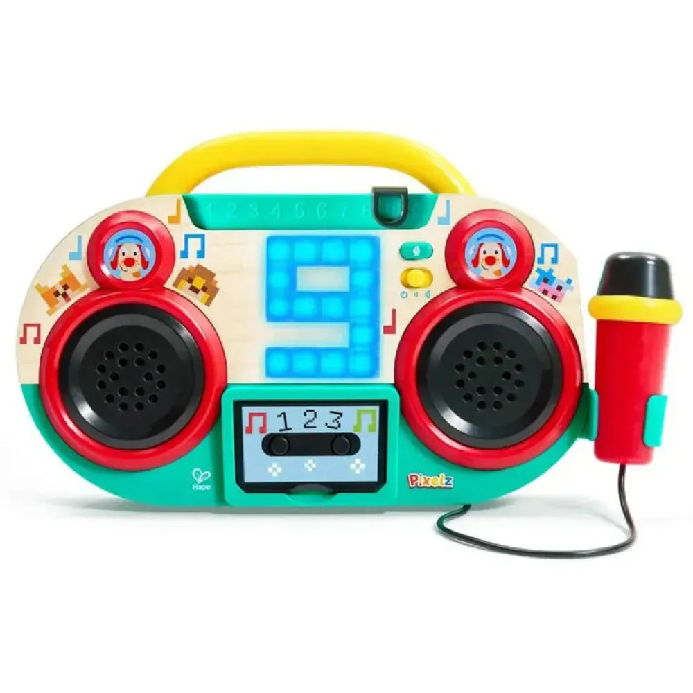 Pixel Boom Box Muziekspeelgoed van Hape – productfoto
