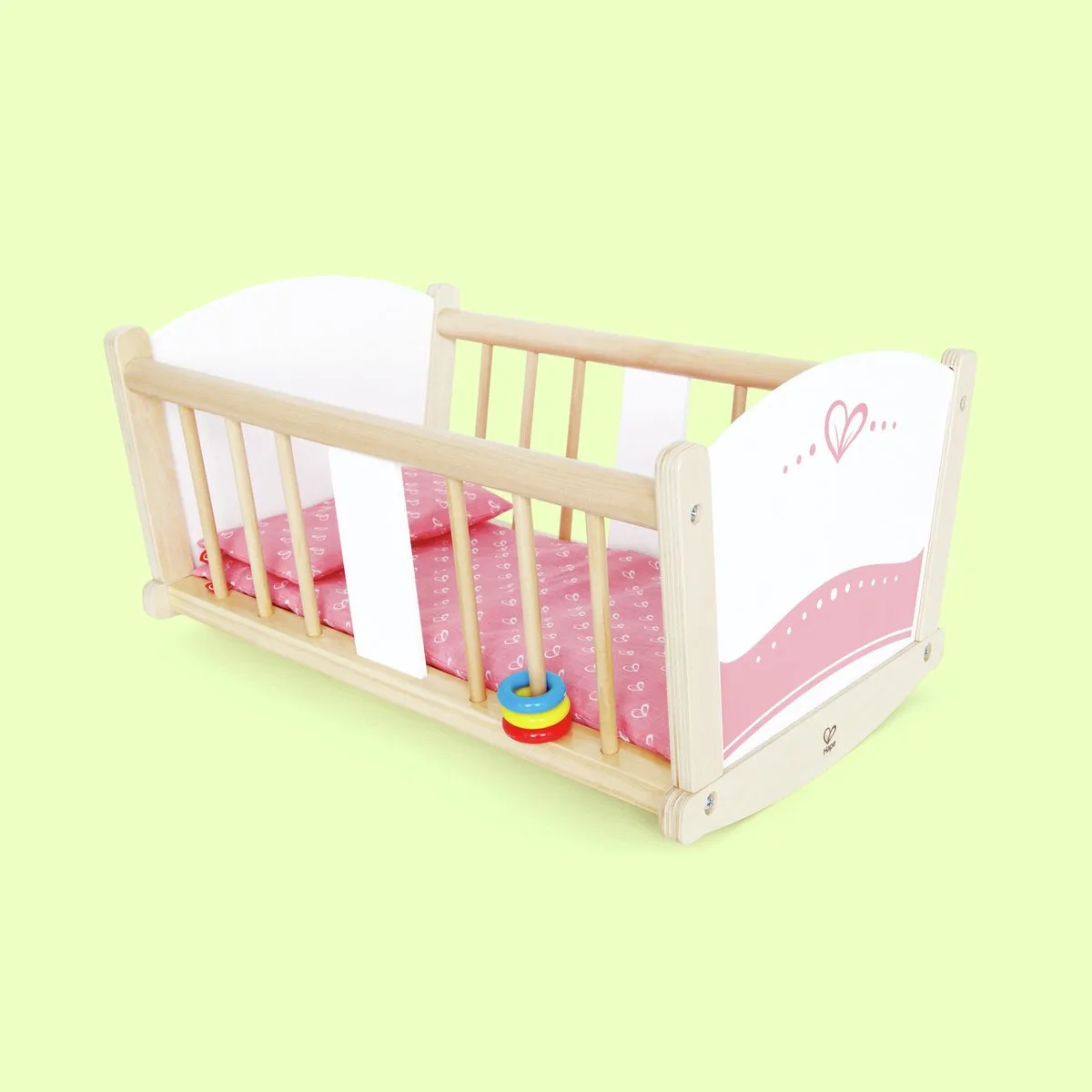 Poppenwieg - Houten Schommelwieg voor Poppen, Speelgoed voor Kinderen vanaf 3 Jaar by Hape in Multicolour – product photo