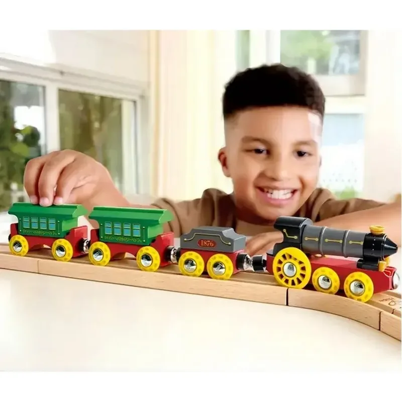 Retro Steam Lights & Sounds Trein de Hape – photo du produit 2 sur 3