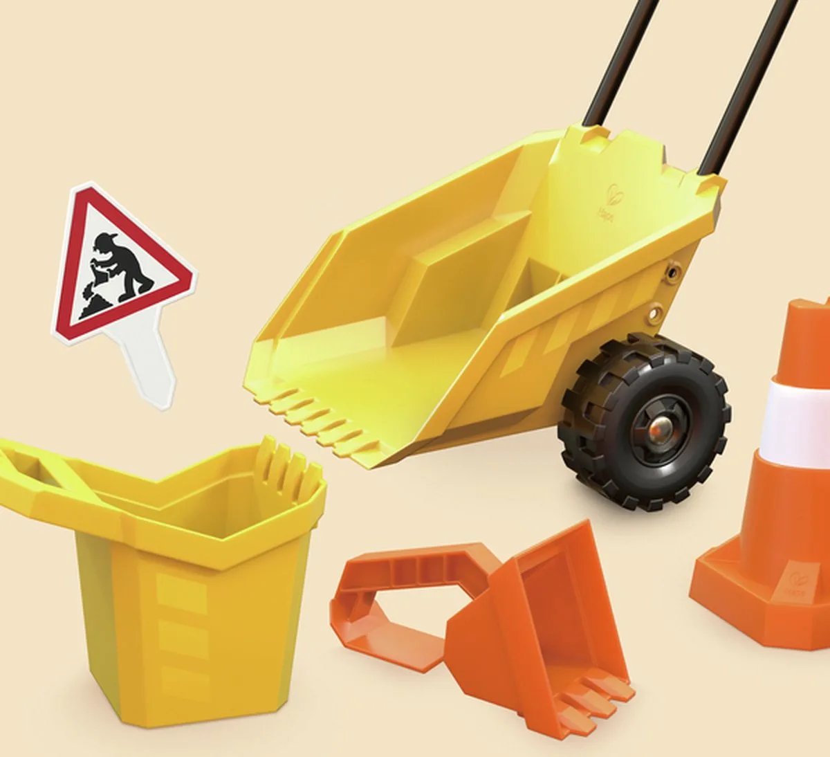 Sandspielzeug mit Kipper de Hape en Multicolore – photo du produit