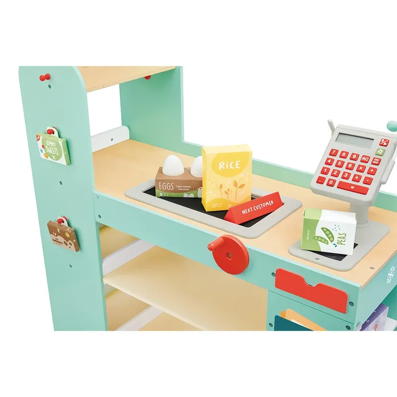 Slimme & Houten Supermarkt från Hape – produktbild 6 av 6