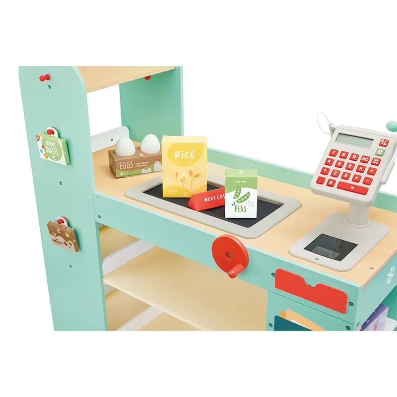Slimme & Houten Supermarkt från Hape – produktbild 4 av 6