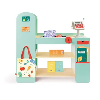 Slimme & Houten Supermarkt från Hape – produktbild 2 av 6