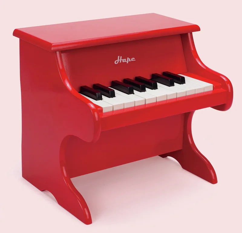Speelgoedpiano - Houten Kinderpiano met 18 Toetsen, Muziekboekje en Notenbalk - Vanaf 3 Jaar von Hape in Mehrfarbig – Produktfoto