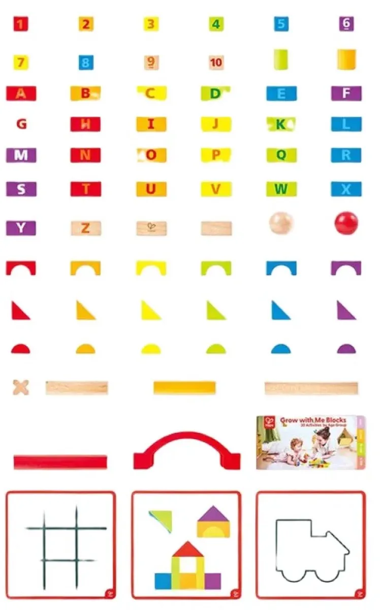 Evolutionary Blocks Bauspiel von Hape in Mehrfarbig – Produktfoto