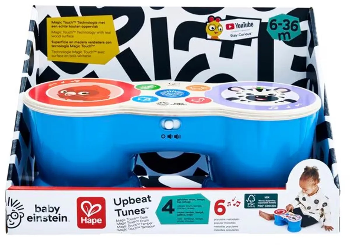 Upbeat Tunes Magic Touch Drum - Mijn eerste Drumstel - Speelgoed Muziekinstrument voor Kinderen van Hape – productfoto