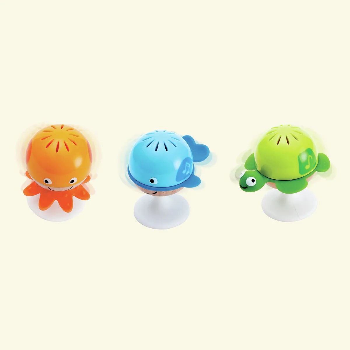 Zeedieren Rammelaar Set - 3 rammelaars met zuignap voor baby vanaf 0 maanden från Hape i Flerfärgad – produktbild