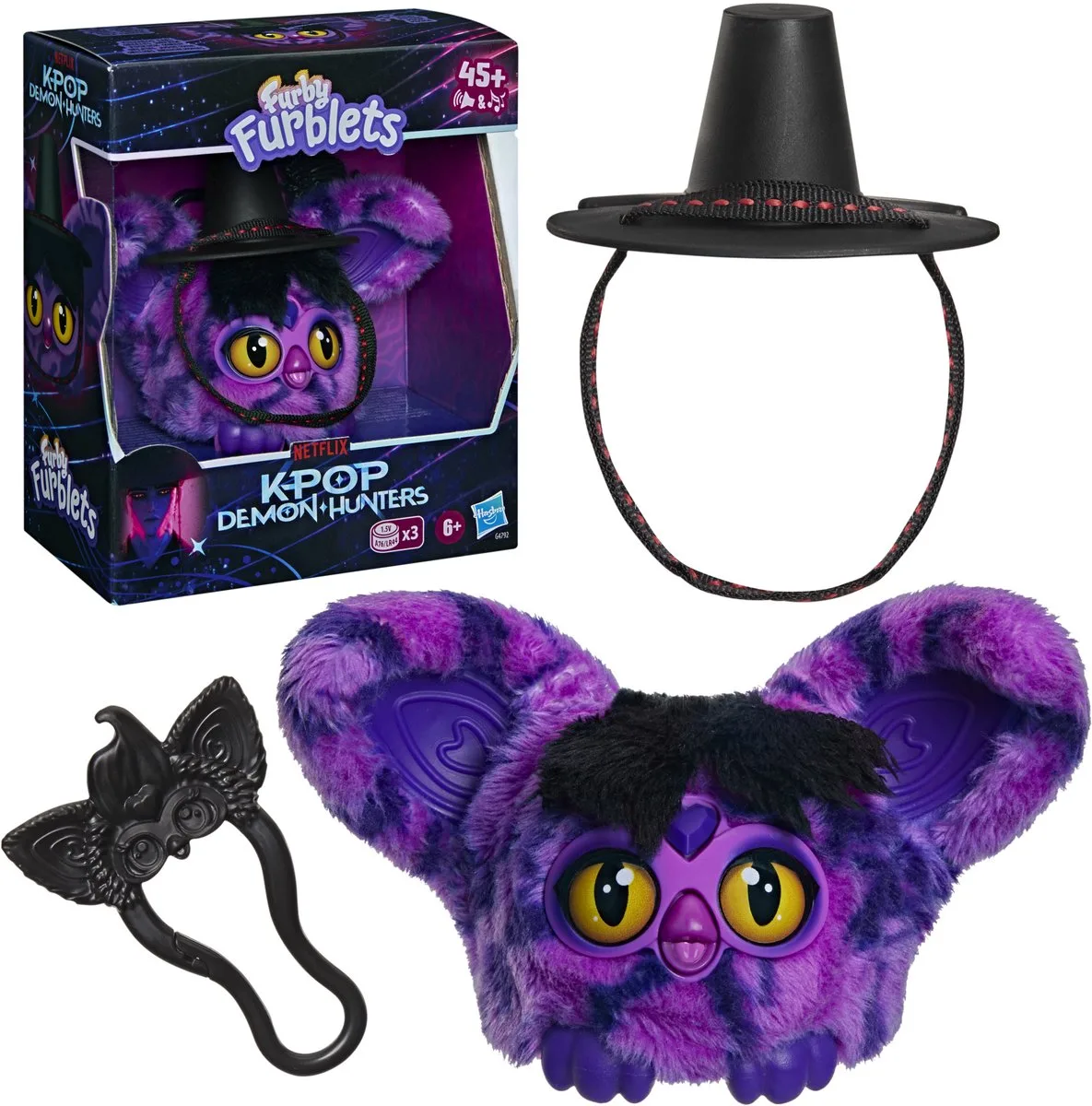 Furby Furblets KPop Demon Hunters Saja Boy Demon de Hasbro en Multicolore – photo du produit