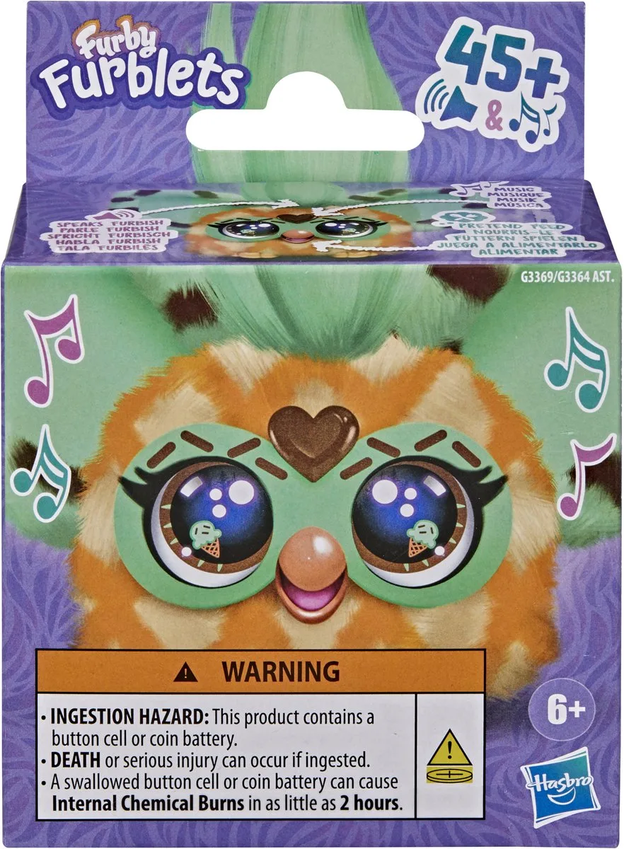 Furby Furblets Min-Tee Interactieve Knuffel van Hasbro in Meerkleurig – productfoto