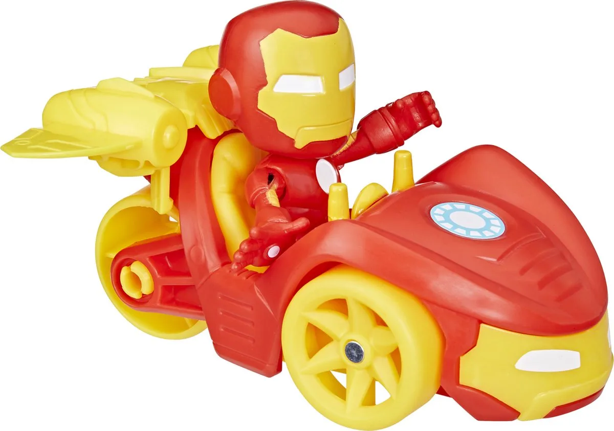 Marvel Spidey Amazing Friends Iron Racer 10 cm de Hasbro en Rouge, Blanc, Jaune – photo du produit