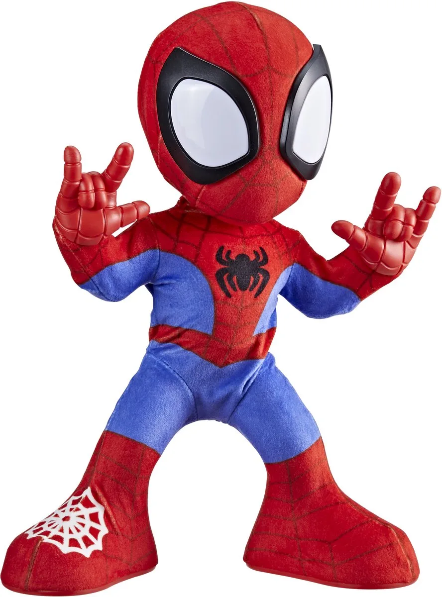 Marvel Spidey interactieve knuffel met geluid - Spider-Man speelgoed. de Hasbro en Multicolore – photo du produit