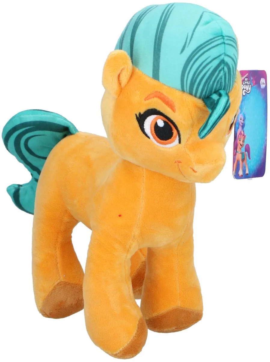 My Little Pony knuffel figuur - Hitch Trailblazer - 28 cm - pluche knuffeldier - cartoon de Hasbro en Orange – photo du produit