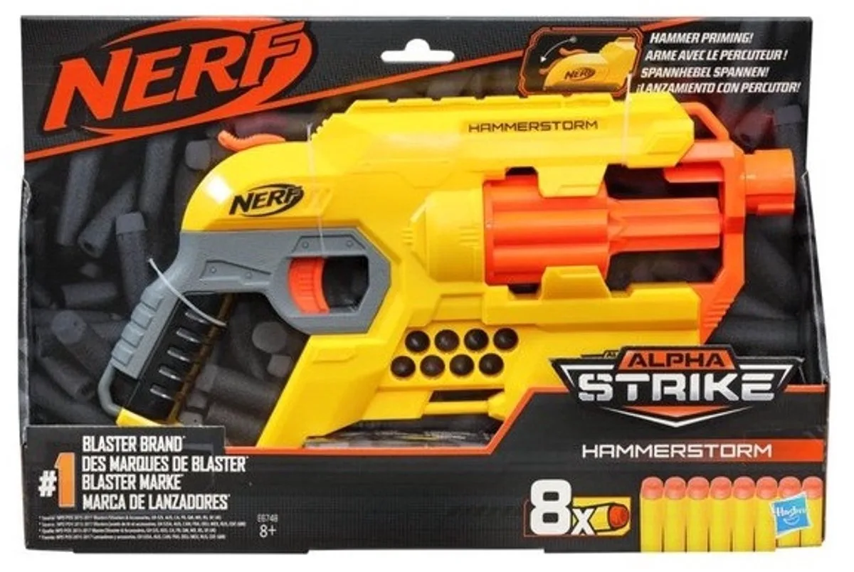 NERF Alpha Strike Hammerstorm von Hasbro in Gelb – Produktfoto