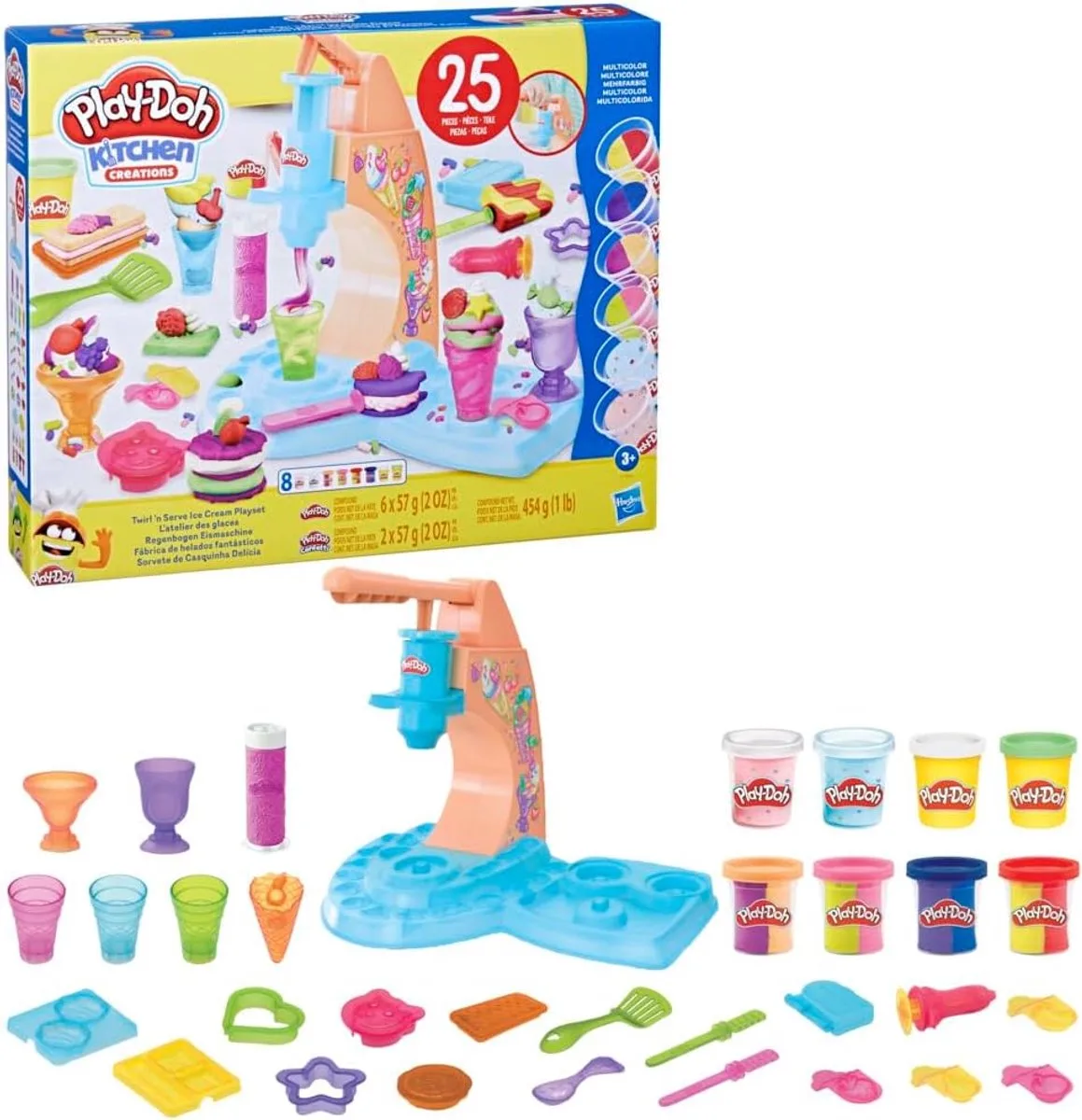 Play-Doh ijsjes speelset keuken speelgoed creatief. von Hasbro in Mehrfarbig – Produktfoto