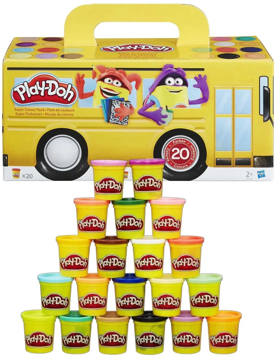 Play-Doh Super Color Pack - 20 potjes de Hasbro – photo du produit