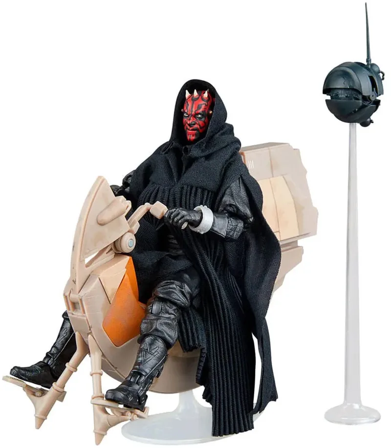 Star Wars Episode I Black Series Vehicle met Action Figure Darth Maul & Sith Speeder 25th Anniversary Action Figuur by Hasbro in Multicolour – product photo