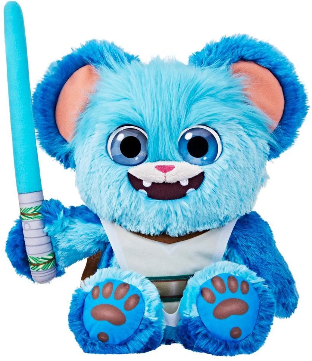 Star Wars Fuzzy Force Nubs, Stripfiguur, 3 jaar by Hasbro in Blue, Brown, White – product photo