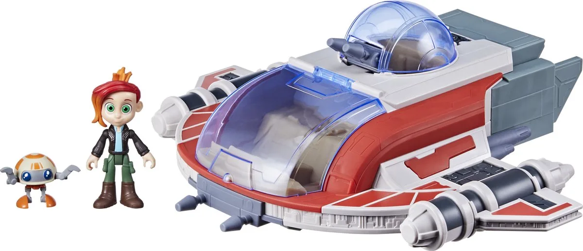 Star Wars The Crimson Firehawk - Ruimteveer voor 3+ jaar - Young Jedi Adventures från Hasbro i Flerfärgad – produktbild