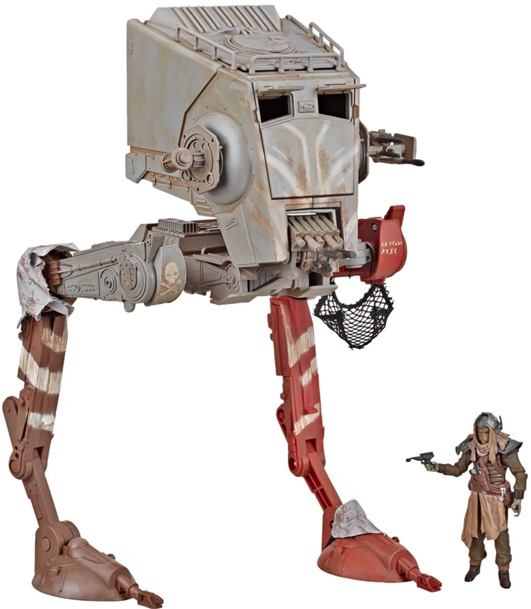 Star Wars The Mandalorian Vintage Collection Vehicle AT-ST Raider & Klatooinian Vehicles från Hasbro i Flerfärgad – produktbild