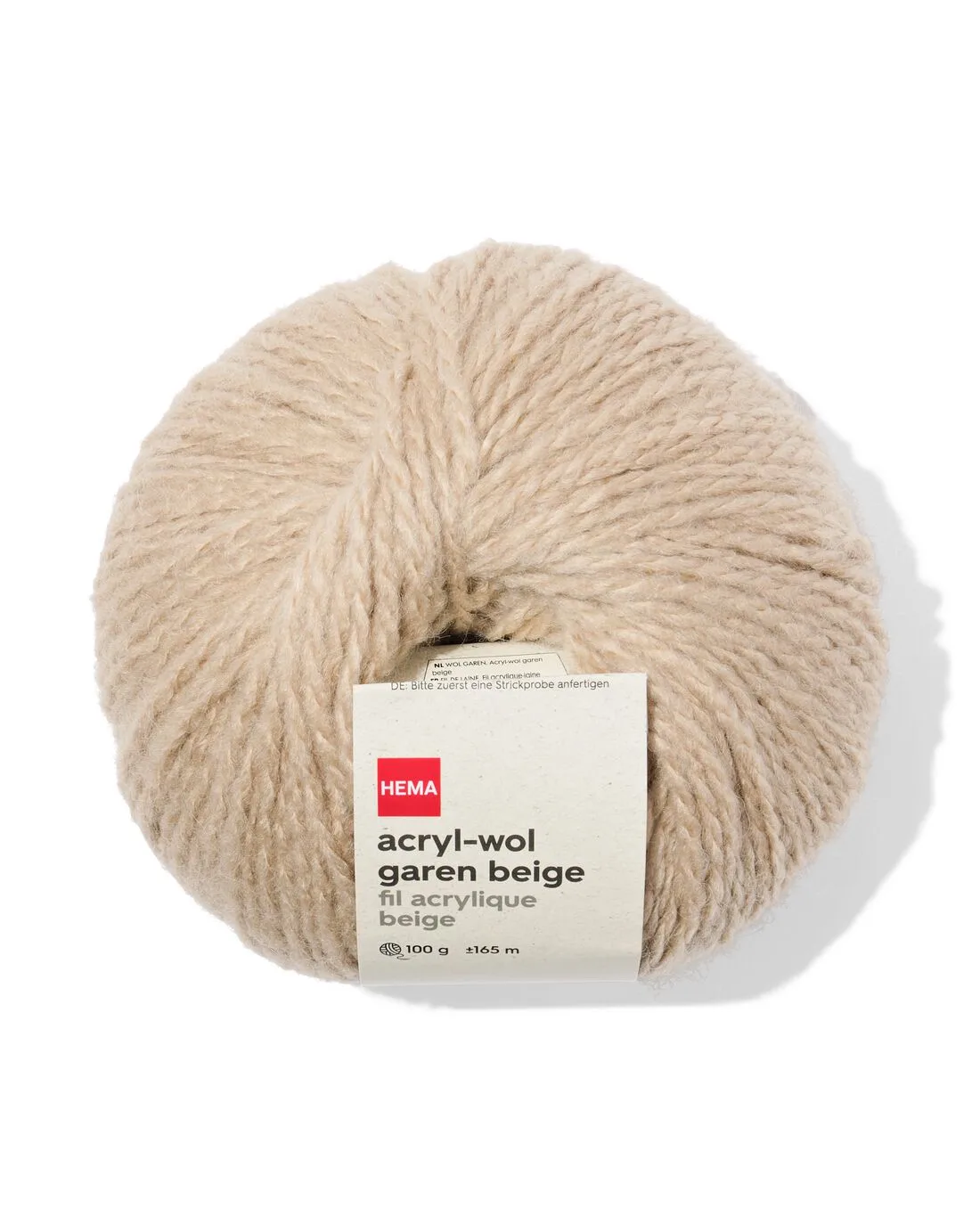 Acryl-wol garen 100g 165m beige van HEMA – productfoto