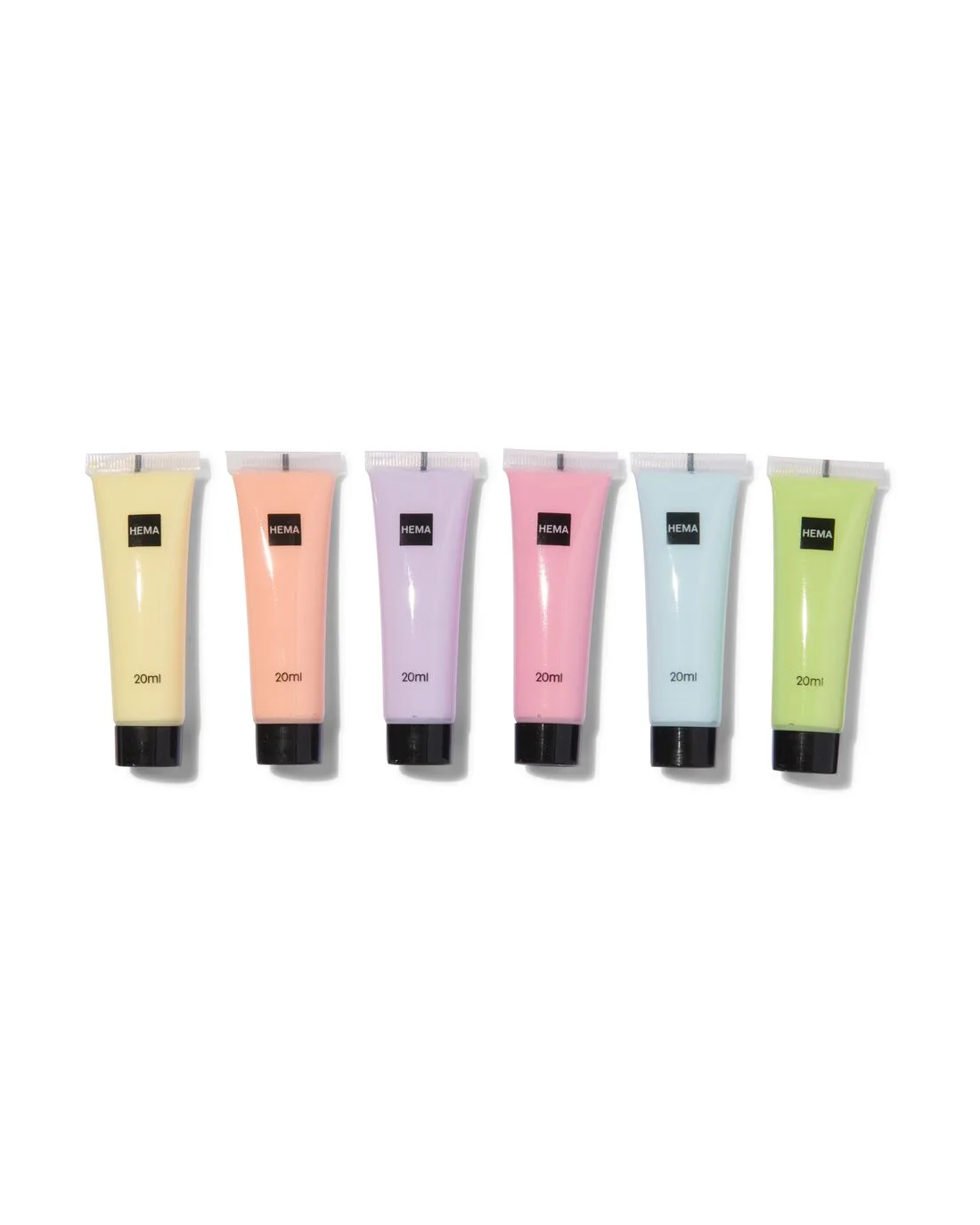 Acrylverf pastel 6x20ml van HEMA – productfoto