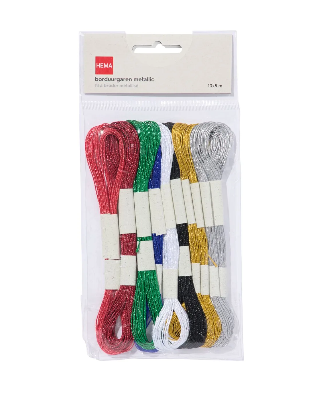 Borduurgaren metallic 8m - 10 stuks från HEMA – produktbild