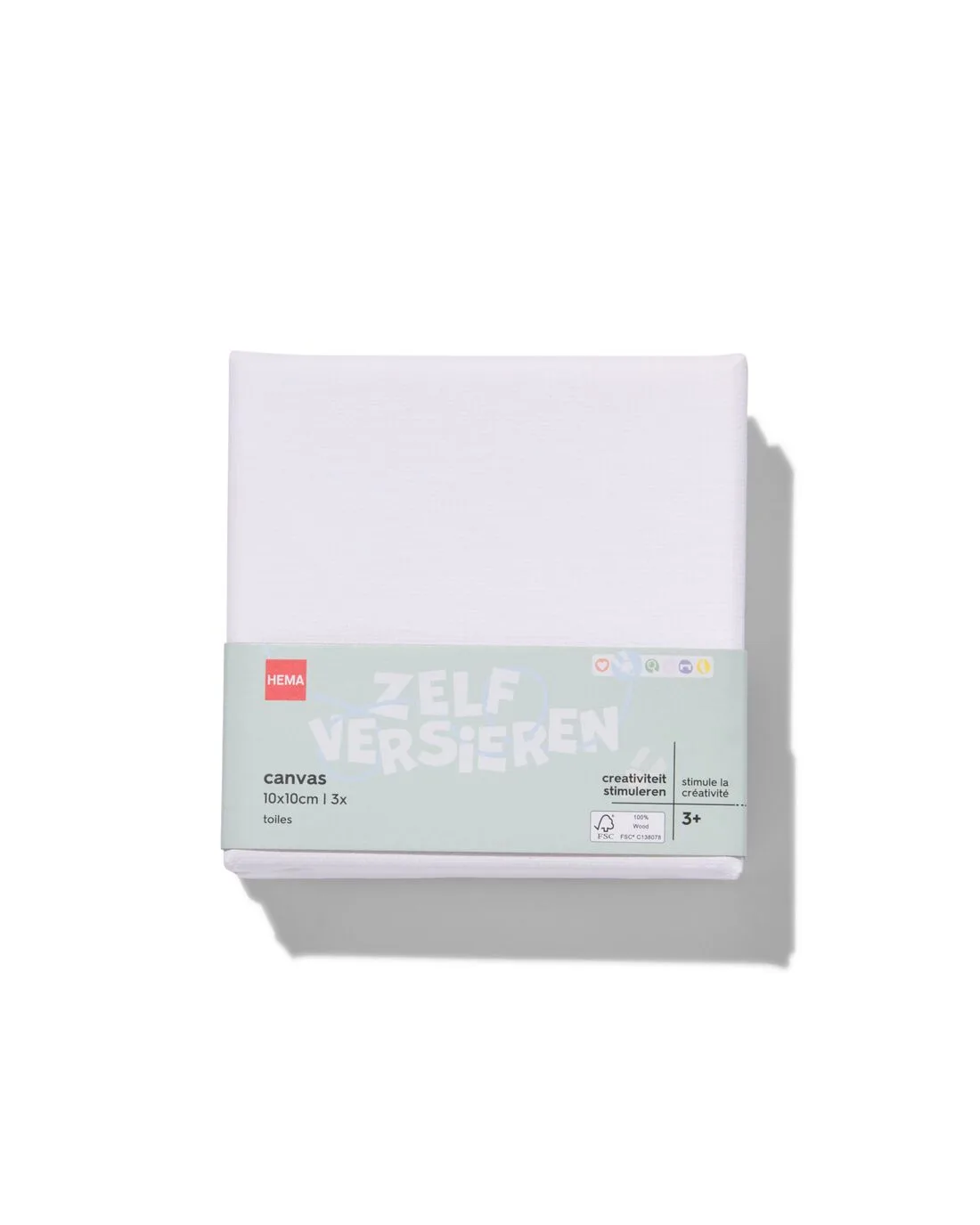 Canvasdoeken 10x10 - 3 stuks de HEMA – photo du produit