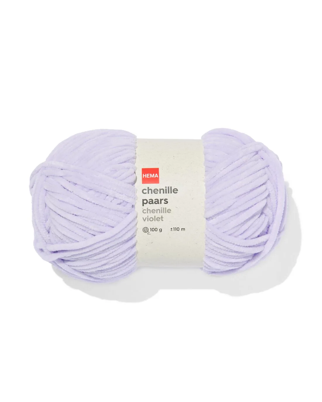 Chenille paars 100gram 110meter von HEMA – Produktfoto