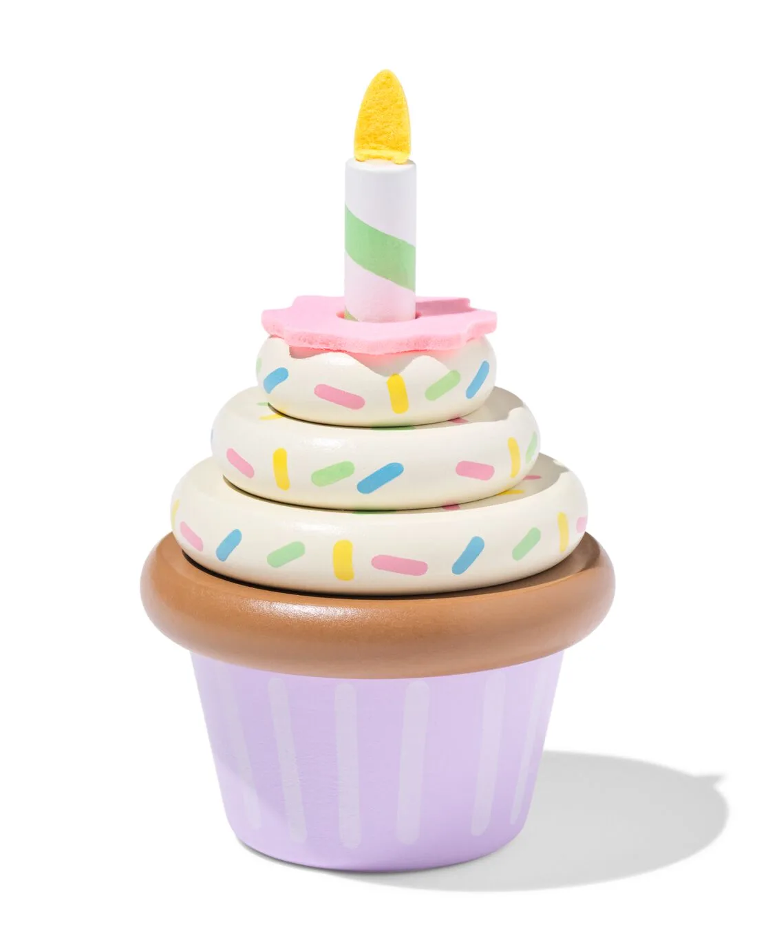 Cupcake 8x13x8cm hout fra HEMA – produktbillede