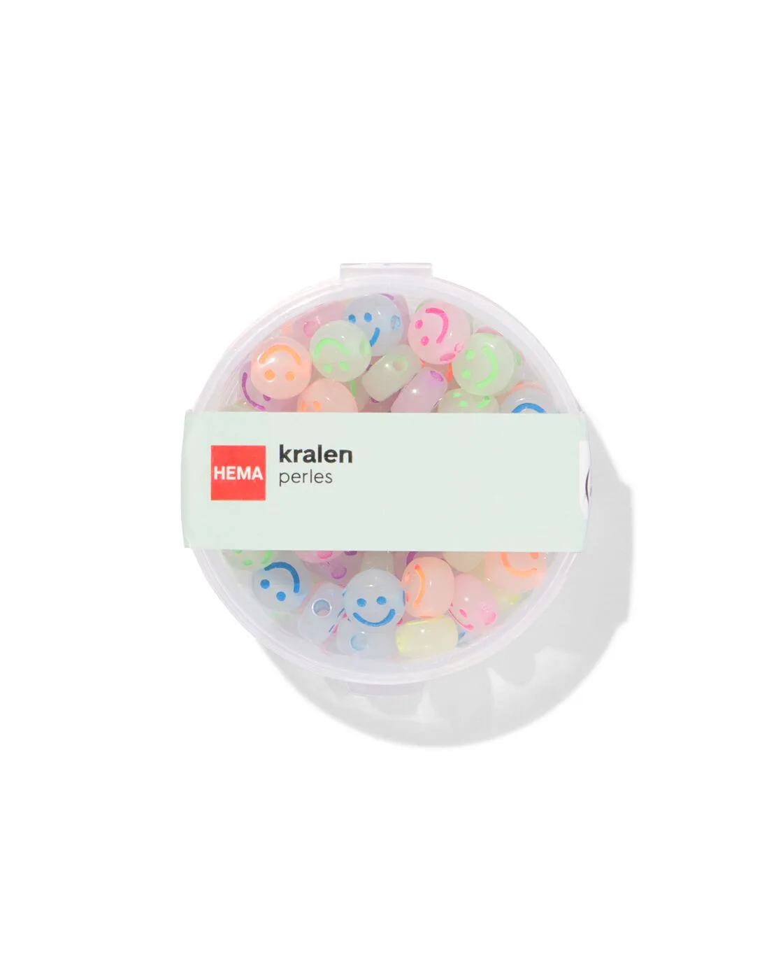 Glow-in-the-dark kralen gezichtjes by HEMA – product photo