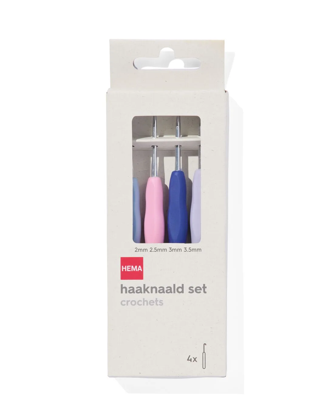 Haaknaalden 2+2.5+3+3.5 - 4 stuks van HEMA – productfoto