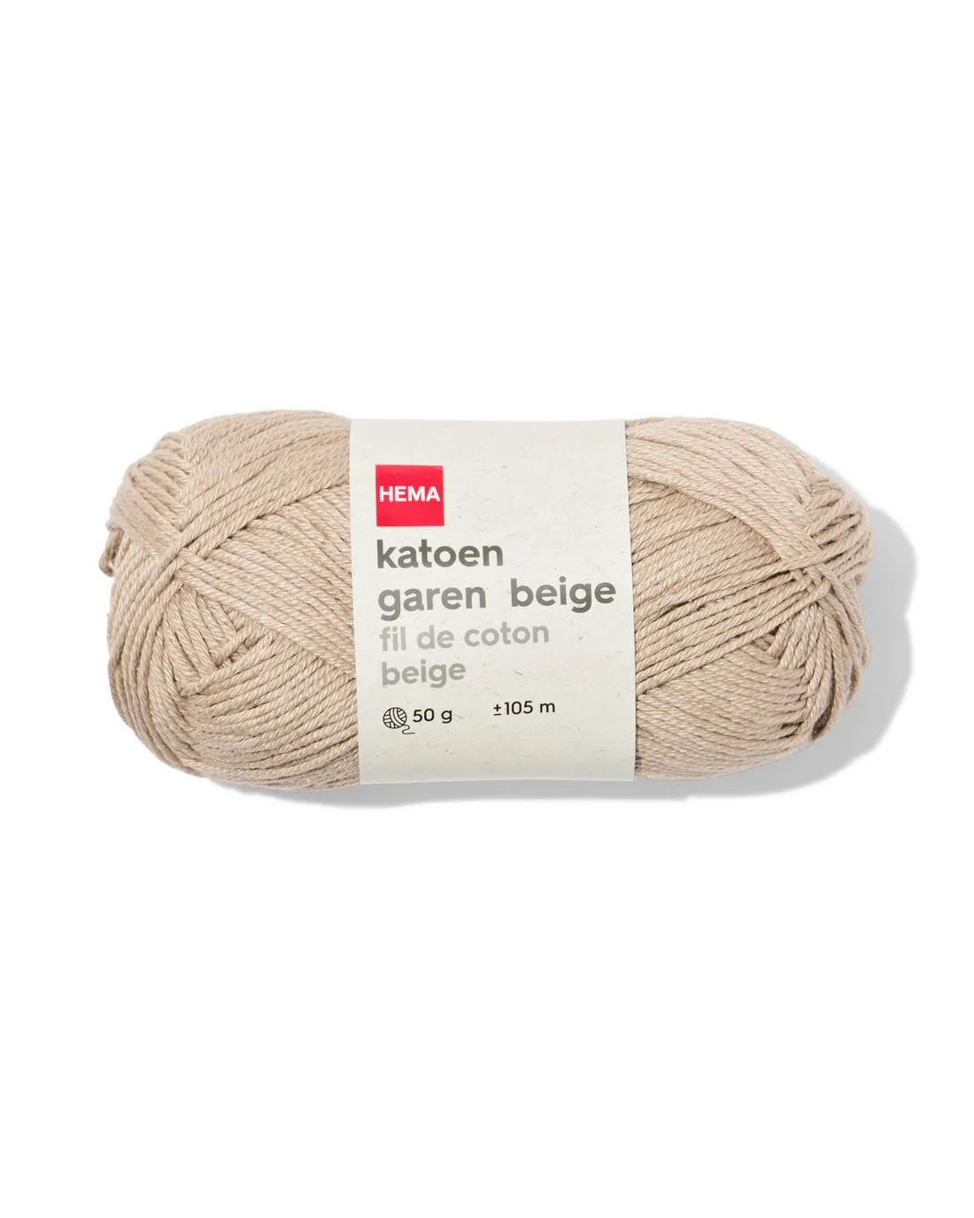 Katoen garen 50g 105m beige de HEMA – photo du produit