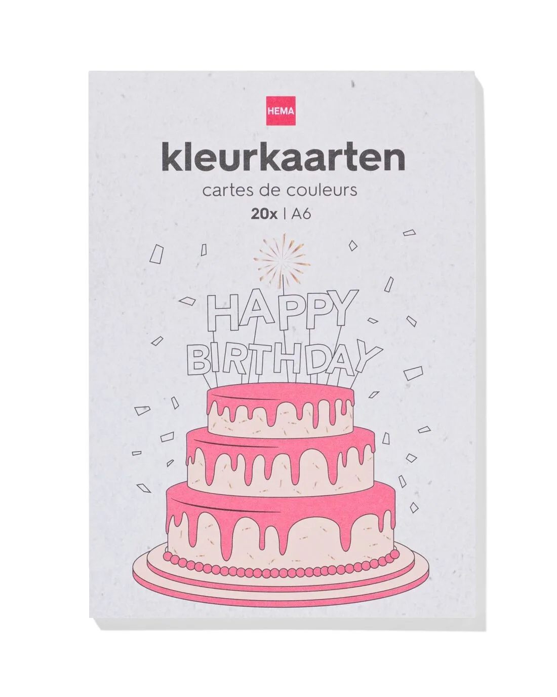Kleurkaarten A6 - 20 stuks fra HEMA – produktbillede