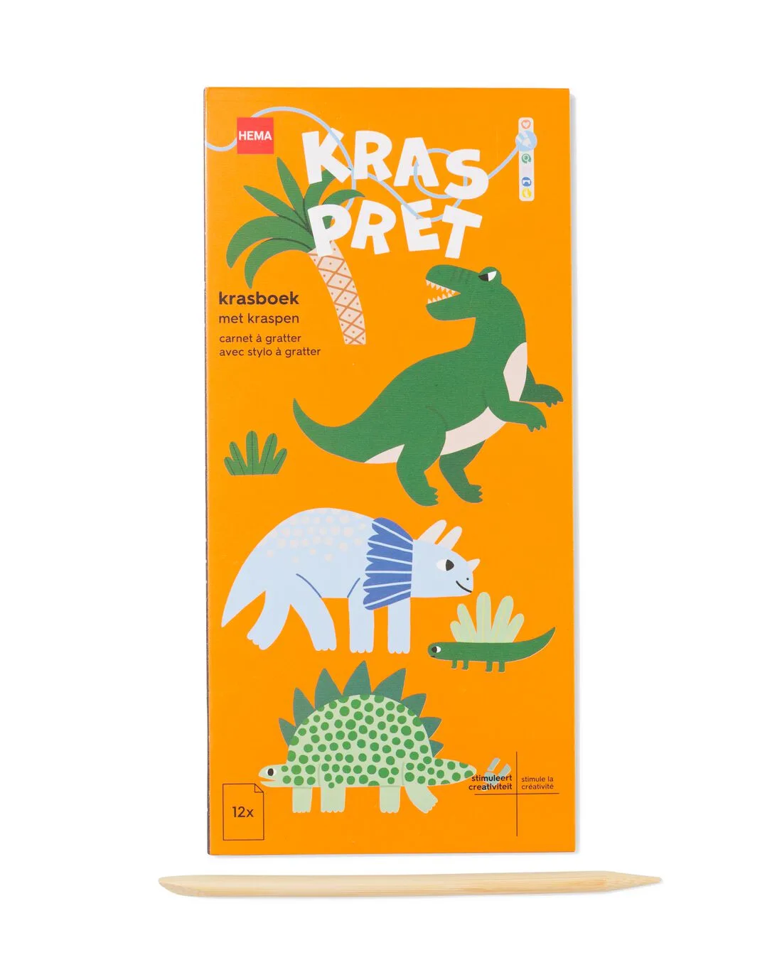 Kraskleurboek A5 dinos by HEMA – product photo
