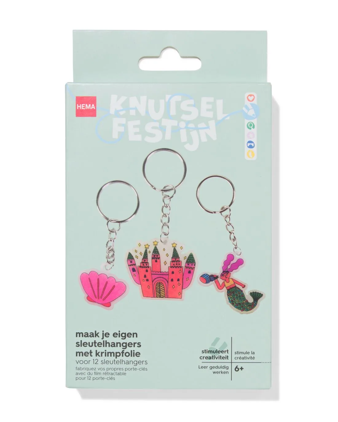 Krimpfolie sleutelhangers fantasie de HEMA – photo du produit