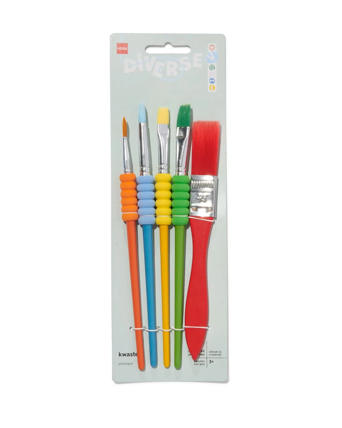 Kwasten - 5 stuks von HEMA – Produktfoto