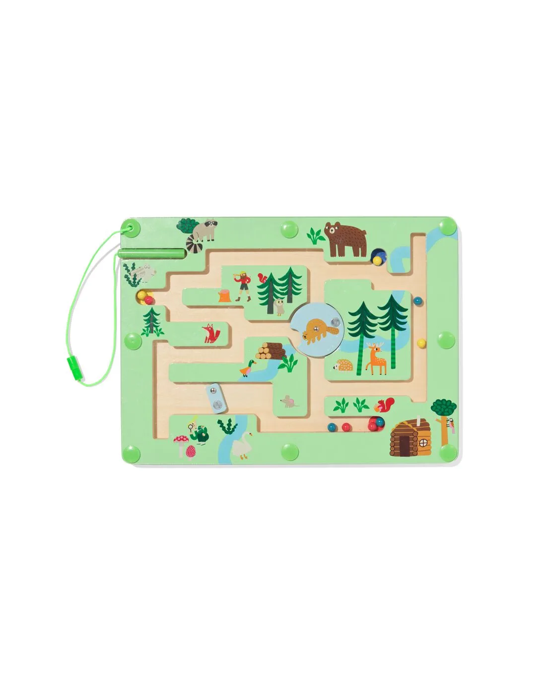 Magnetisch doolhof 30x1.5x22cm hout by HEMA – product photo