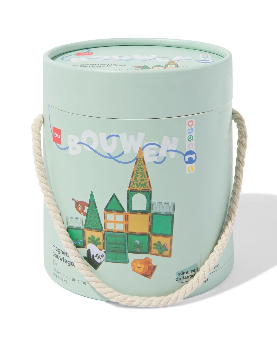 Magnetische bouwtegels jungle 20-delig by HEMA – product photo
