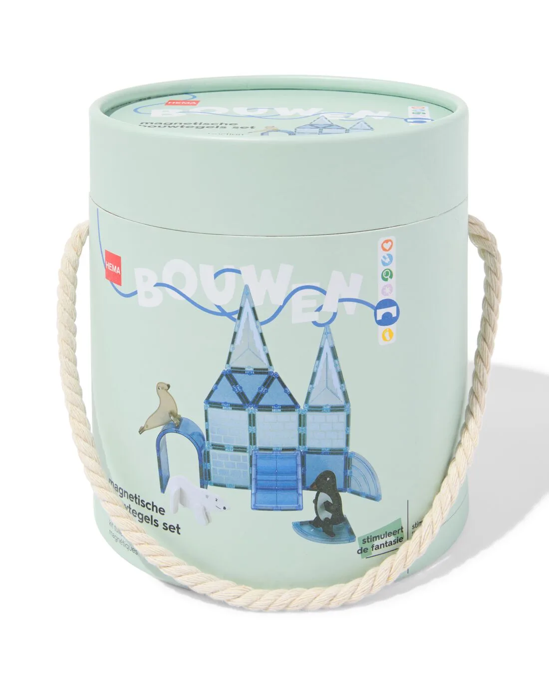 Magnetische bouwtegels Noordpool 20-delig by HEMA – product photo