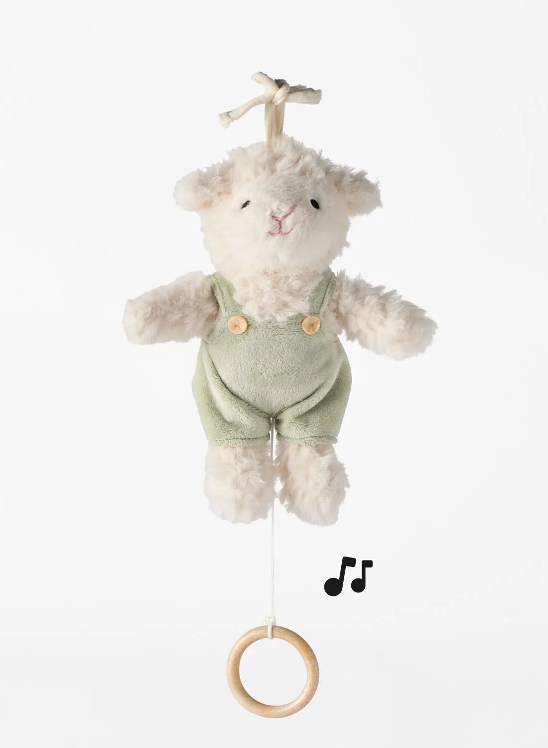 Muziekknuffel 14x10x23cm lammetje van HEMA – productfoto
