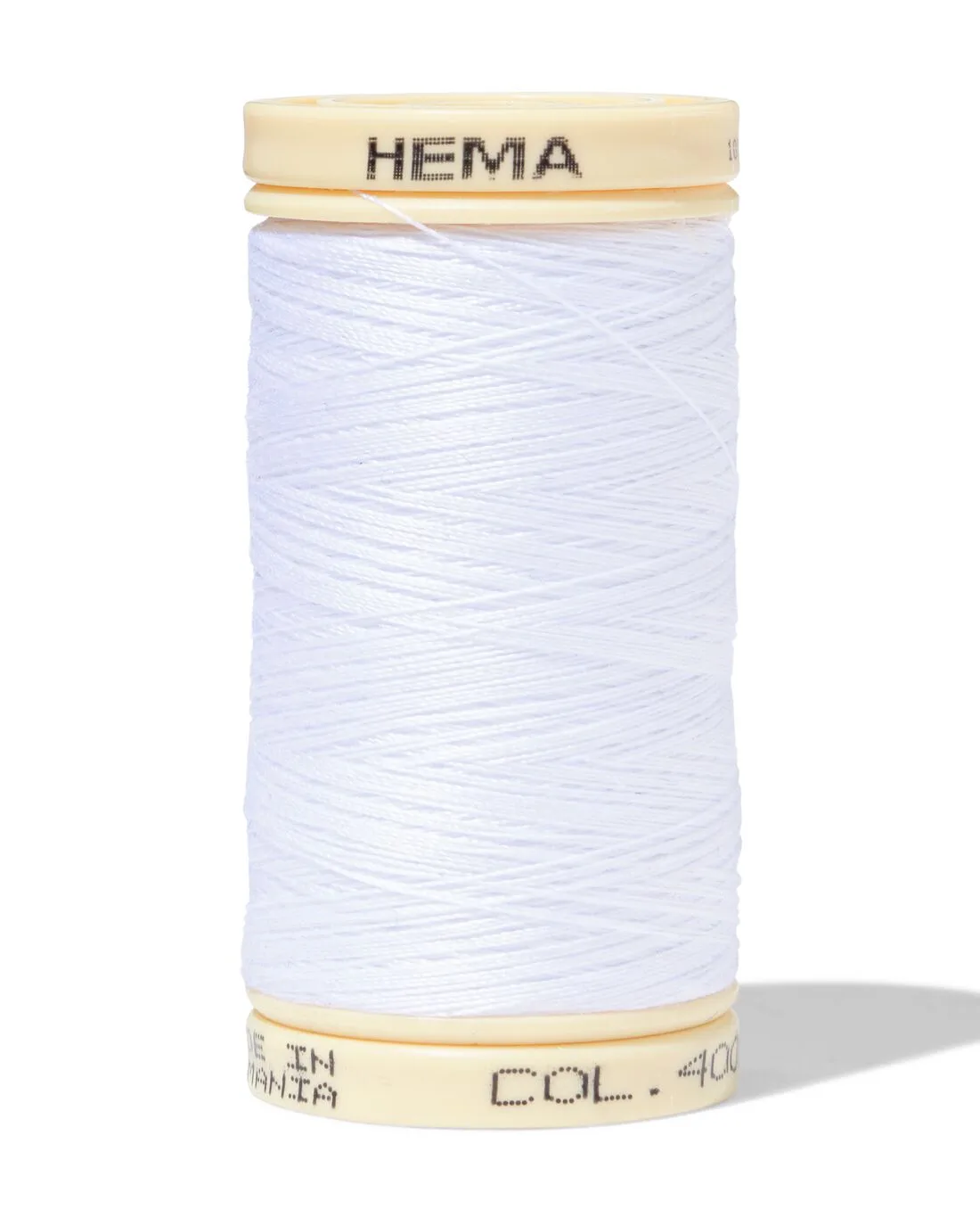 Naaigaren katoen 500m wit (wit) de HEMA – photo du produit