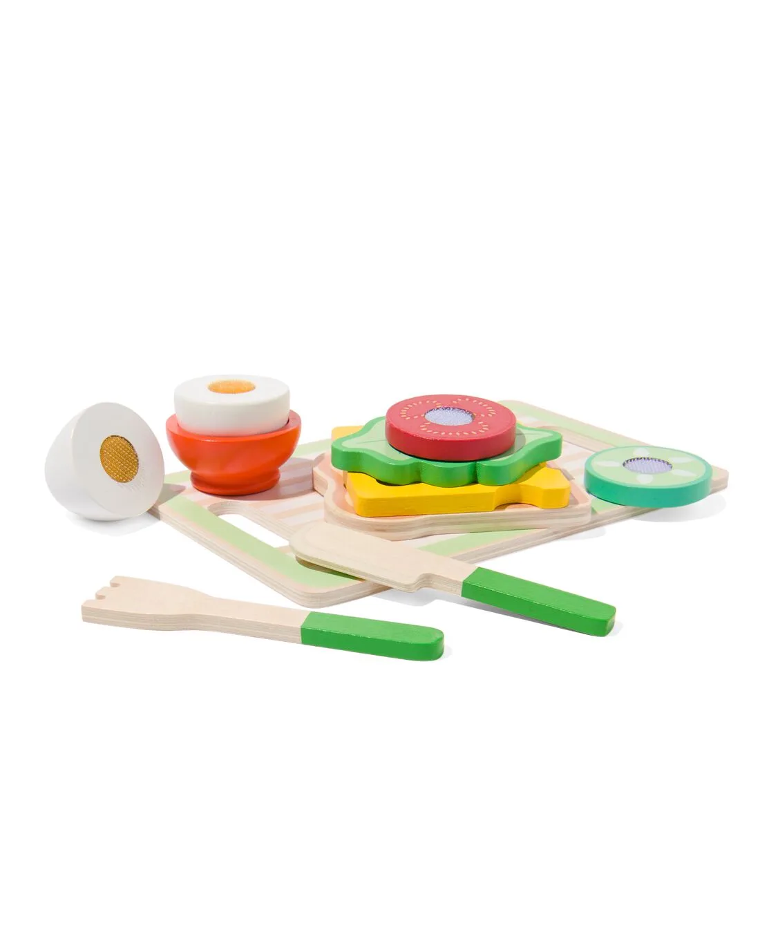 Ontbijtset hout 9-delig de HEMA – photo du produit