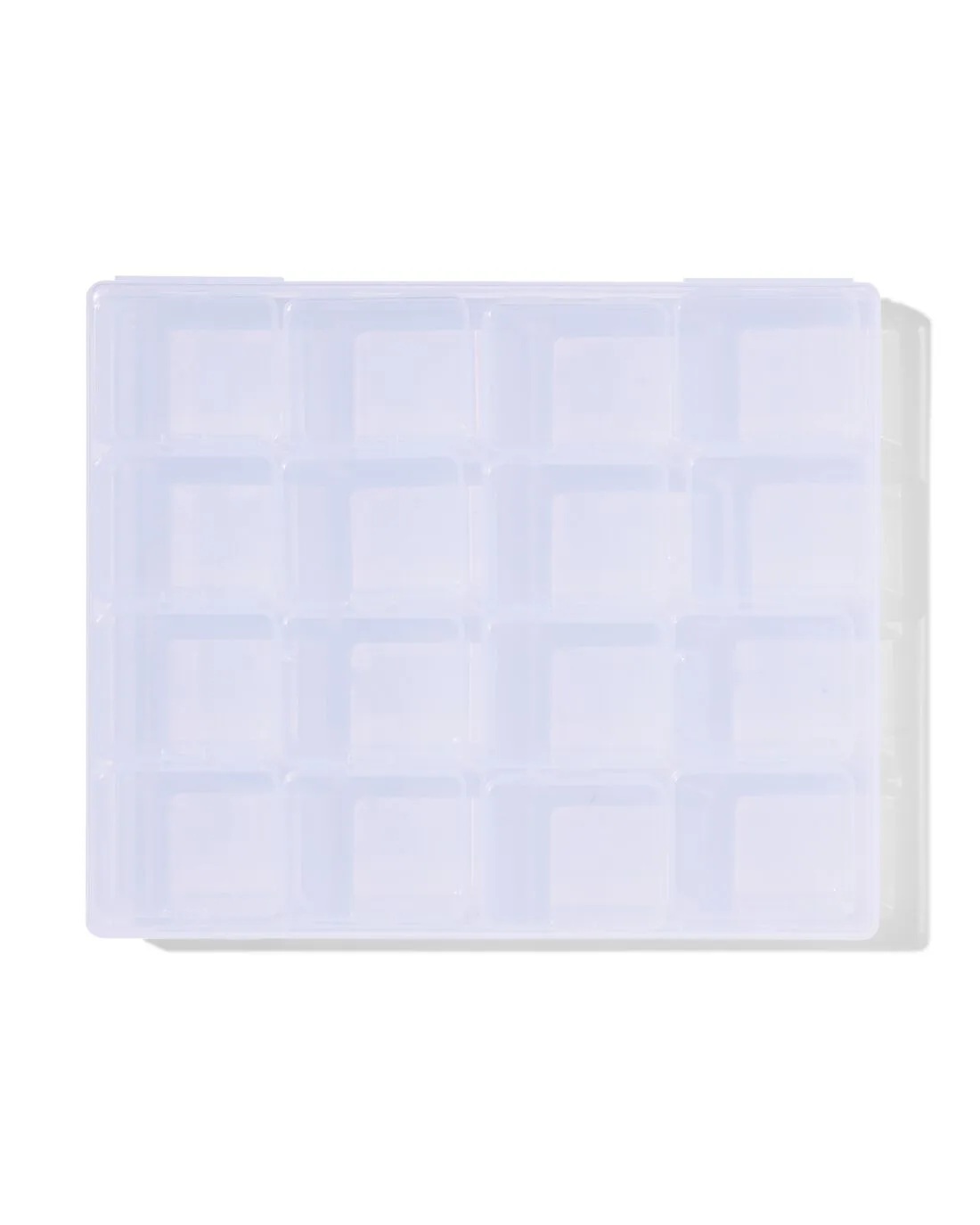 Opbergdoosje 16-vaks 21.1x17.5x2.2cm transparant von HEMA – Produktfoto