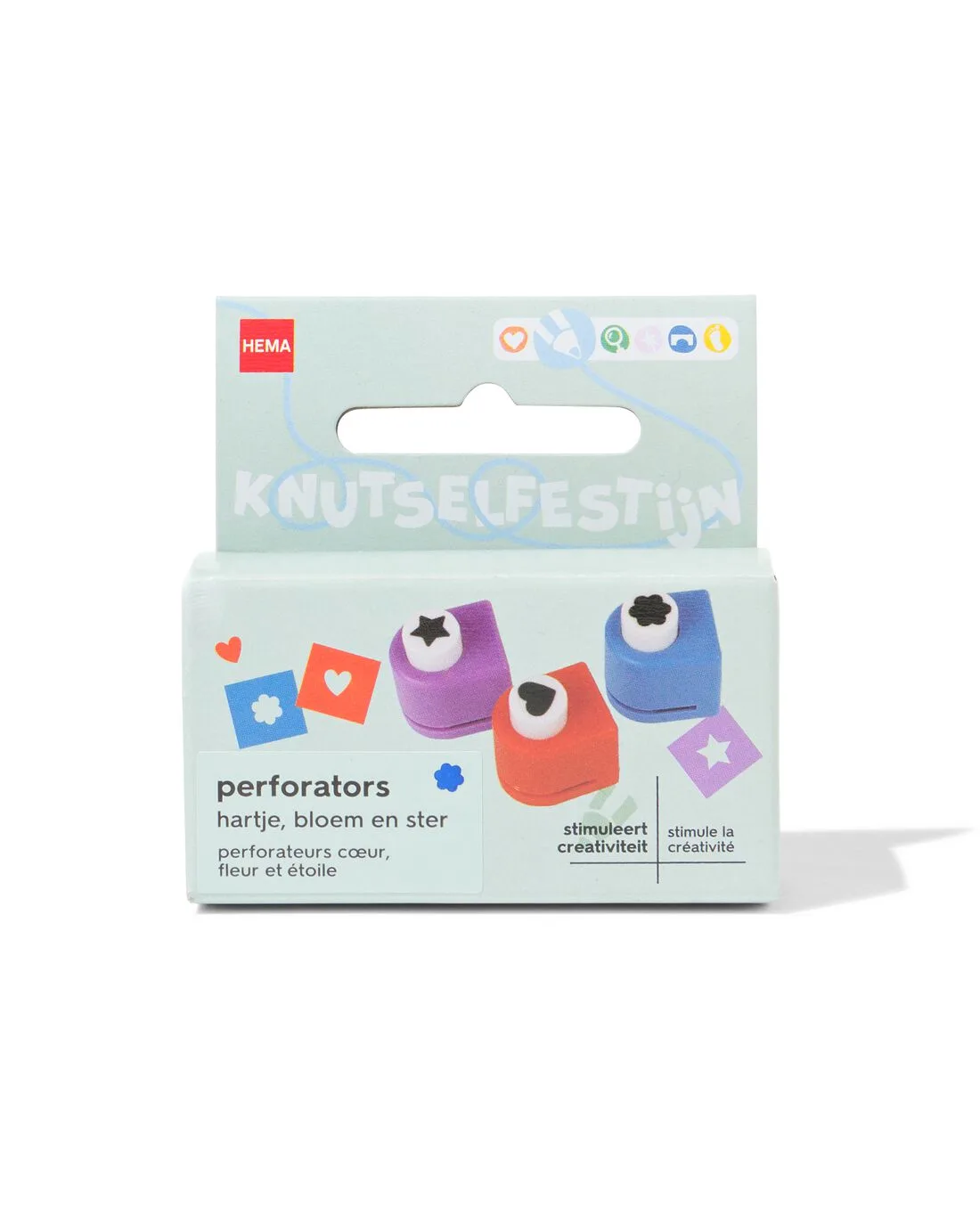 Perforators met hartje, bloem en ster fra HEMA – produktbillede