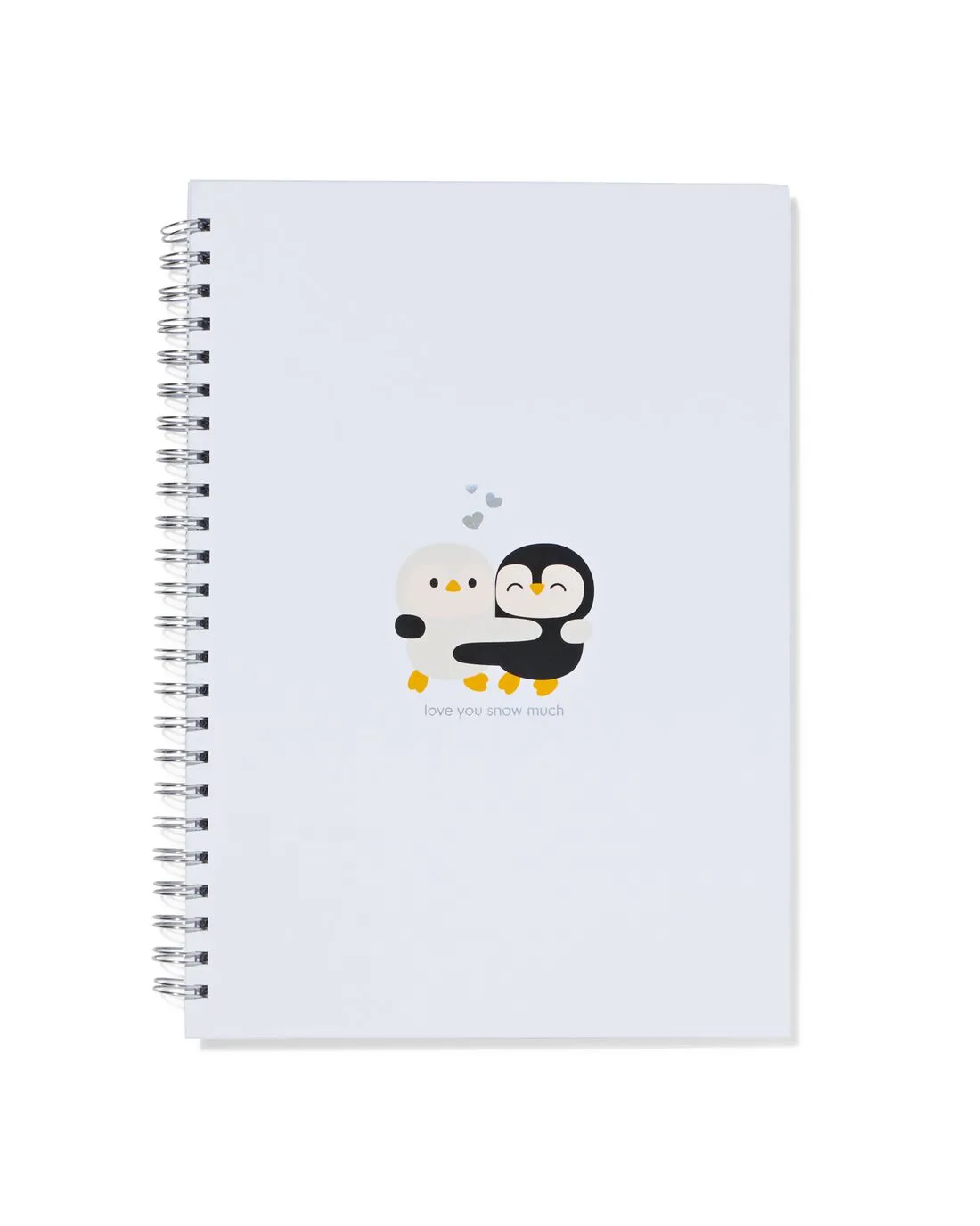 Plakboek 23x32.6x1.8cm blanco pinguïn (lichtblauw) van HEMA – productfoto