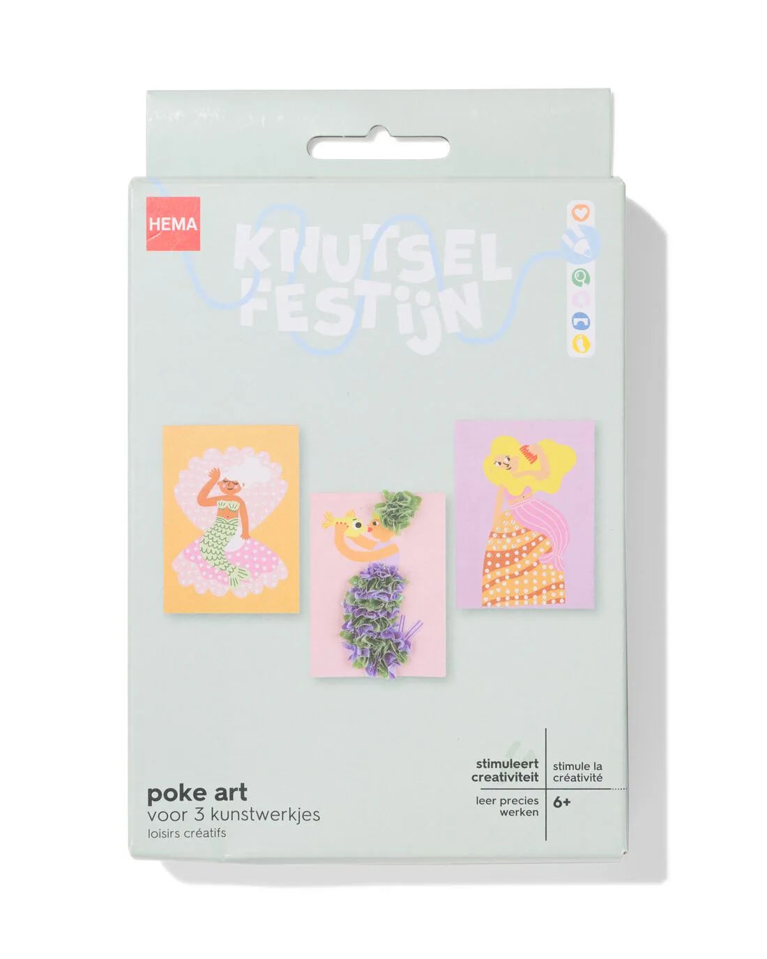 Poke art zeemeerminnen van HEMA – productfoto