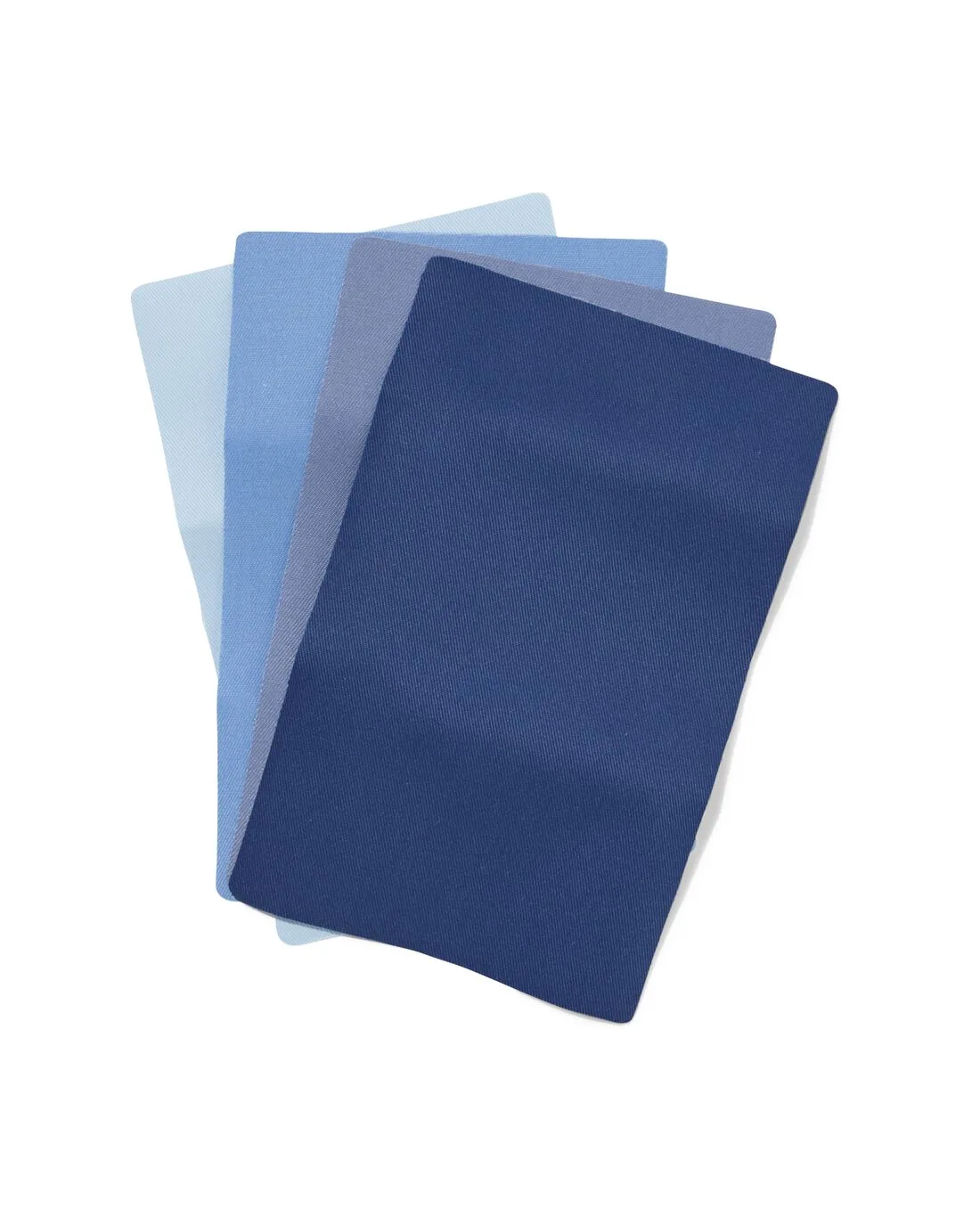 Reparatiestof 19x12cm denim blauw - 4 stuks (denim) fra HEMA – produktbillede
