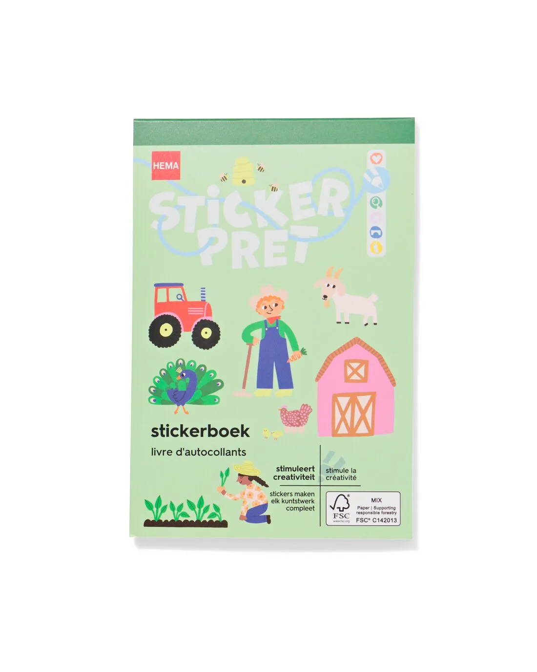 Stickerboek boerderij van HEMA – productfoto