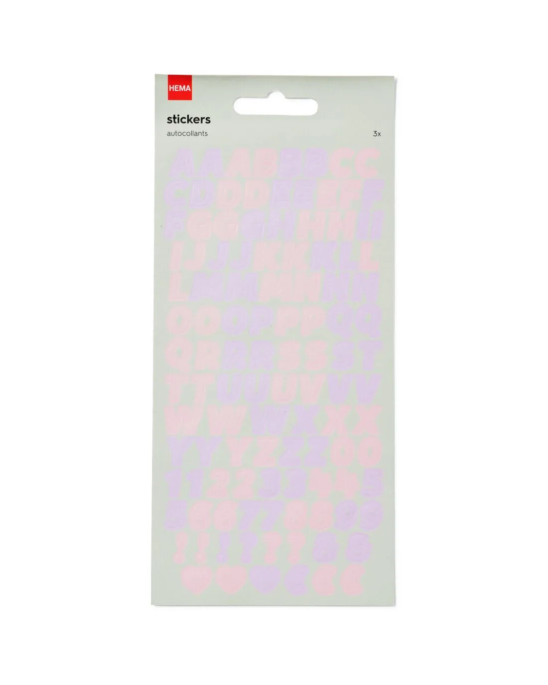 Stickervellen alfabet - 3 stuks van HEMA – productfoto