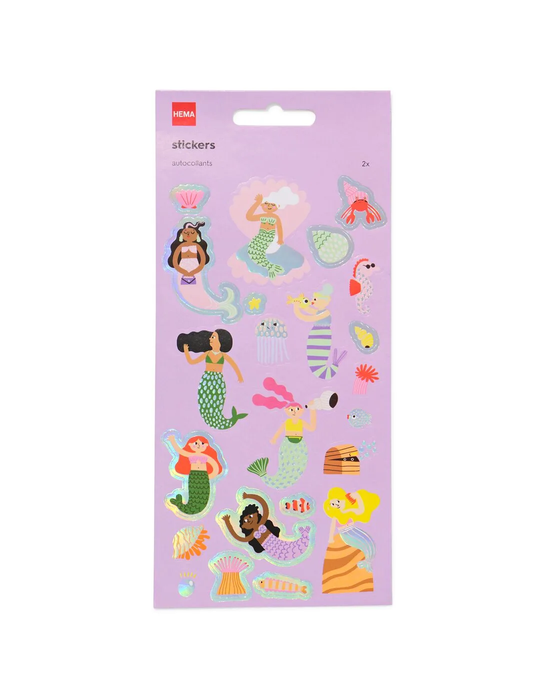 Stickervellen zeemeerminnen - 2 stuks van HEMA – productfoto